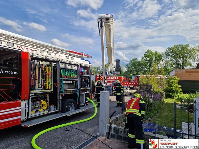 Einsatzfoto Brand Wohnhaus